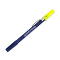 Dri Mark Double Exposure Highlighter & Ballpoint Pen Combo w/ Navy Sparkle Body